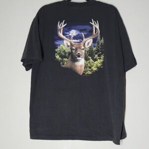 Vintage Big Buck Alore T-shirt Mens XL Protect World Wildlife USA Single Stitch